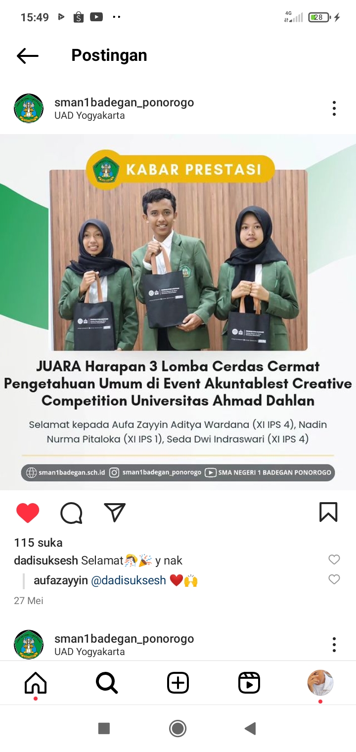 Harapan 3 Lomba Cerdas Cermat Pengetahuan Umum Accountablest Creative Competition Universitas Ahmad Dahlan