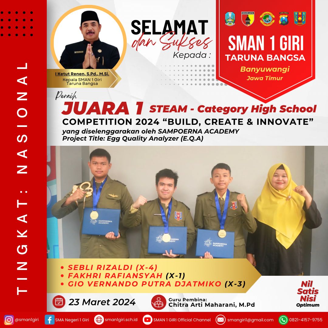 STEAM Category High School Competition 2024