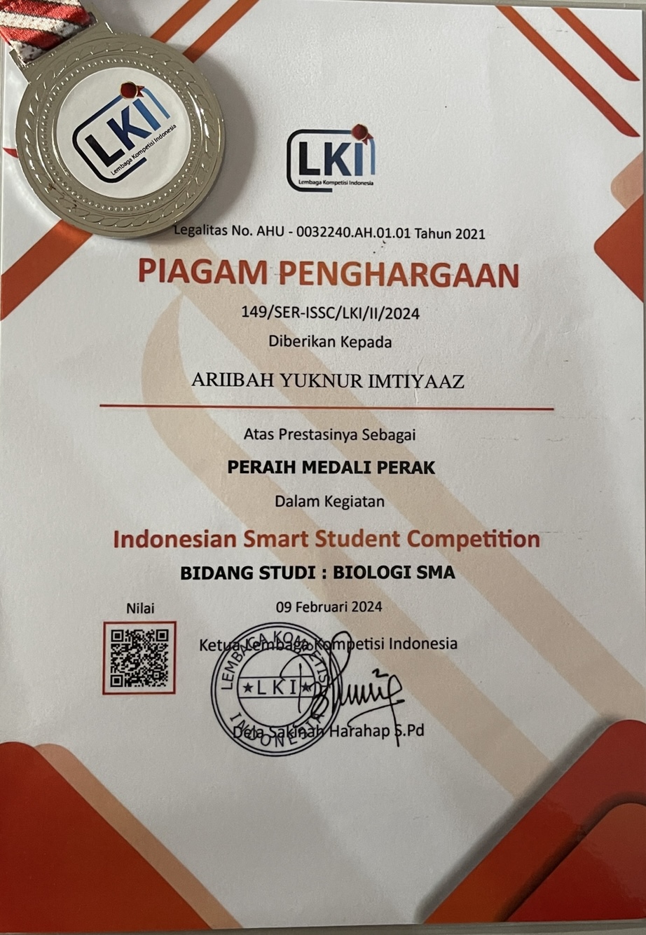 Indonesian Smart Student Competotion - Biology